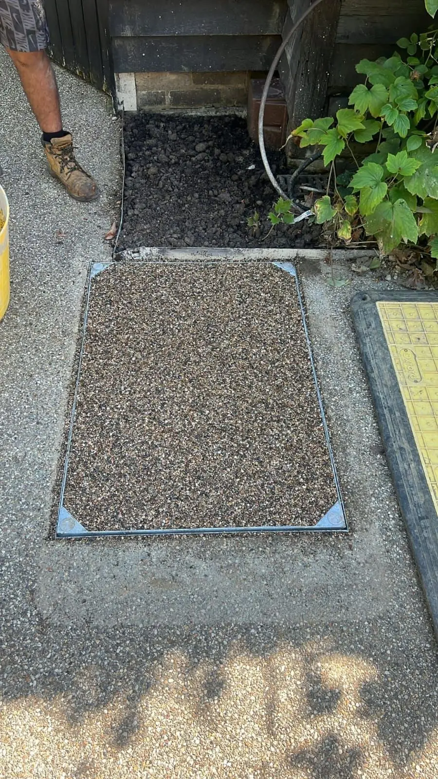 Path reinstated after a lead supply pipe was replaced